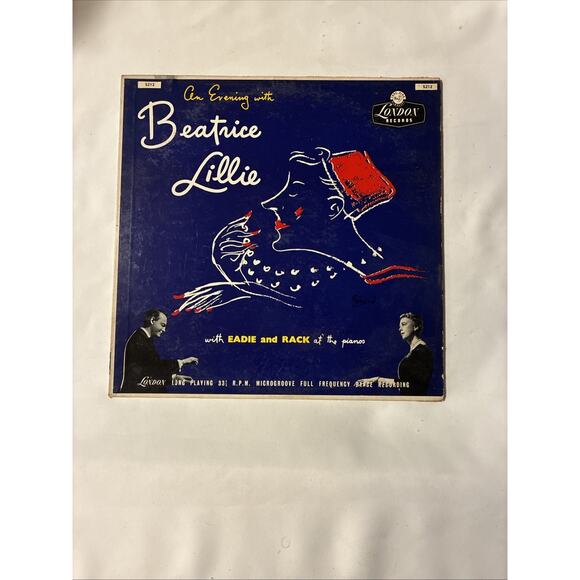 An Evening With Beatrice Lillie London Records 1955 LP Eadie and Rack LL 1373 - Picture 1 of 4